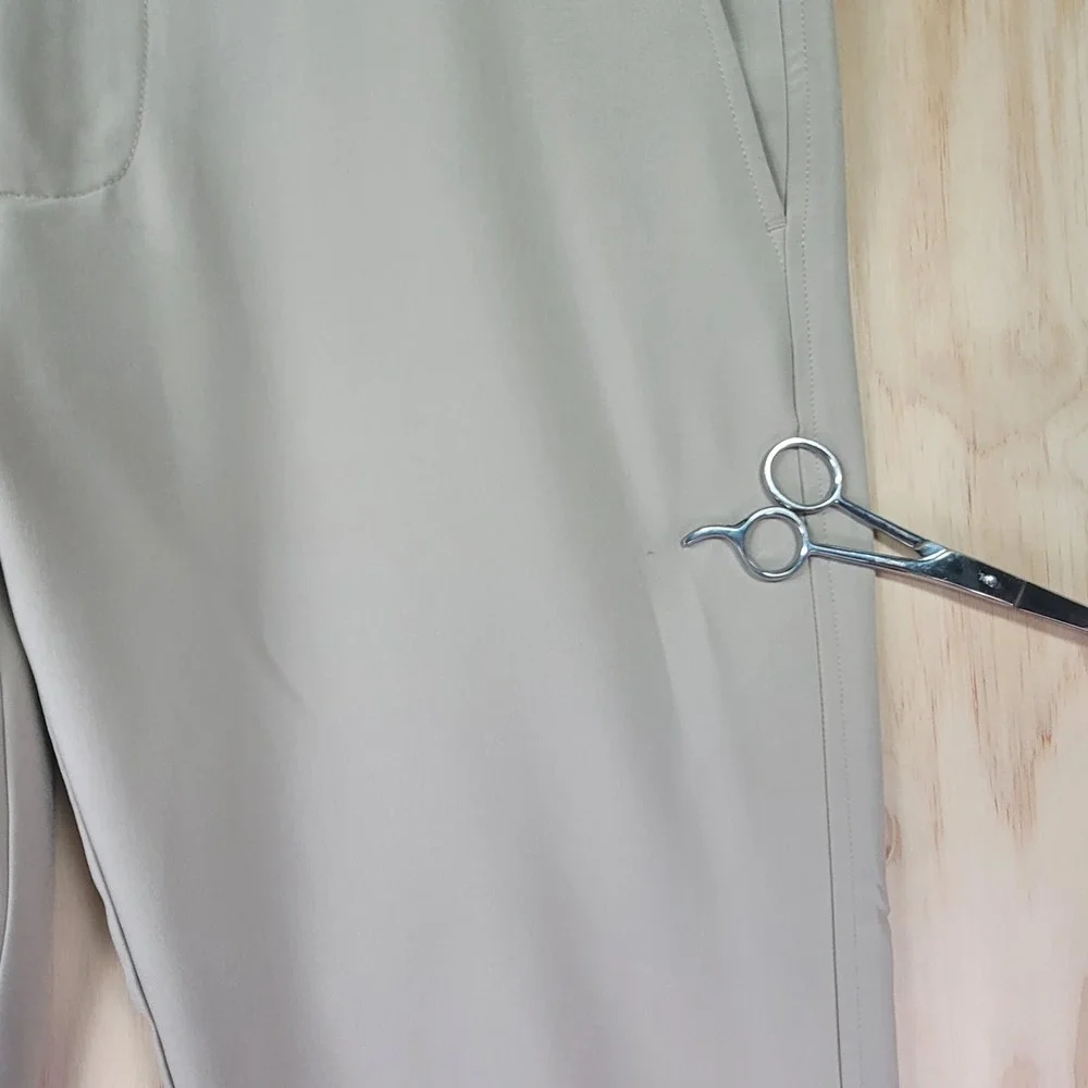 FootJoy Golf Pants Mens 34x33.5 Beige Good Performance Stretch Flat Front